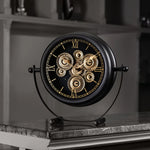 Load image into Gallery viewer, Classic Roman ChronoGear Heritage Clock Black