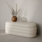 Load image into Gallery viewer, The Ribbed Boucle Accent Bench