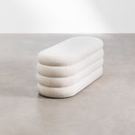 Load image into Gallery viewer, The Ribbed Boucle Accent Bench
