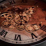 Roman Heritage Clock Side Table (Black on Black)