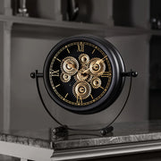 Classic Roman ChronoGear Heritage Clock Black
