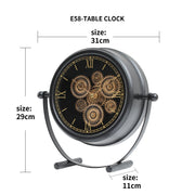 Classic Roman ChronoGear Heritage Clock Black