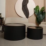 Roman Luxe Timepiece Center Table- Set of 2