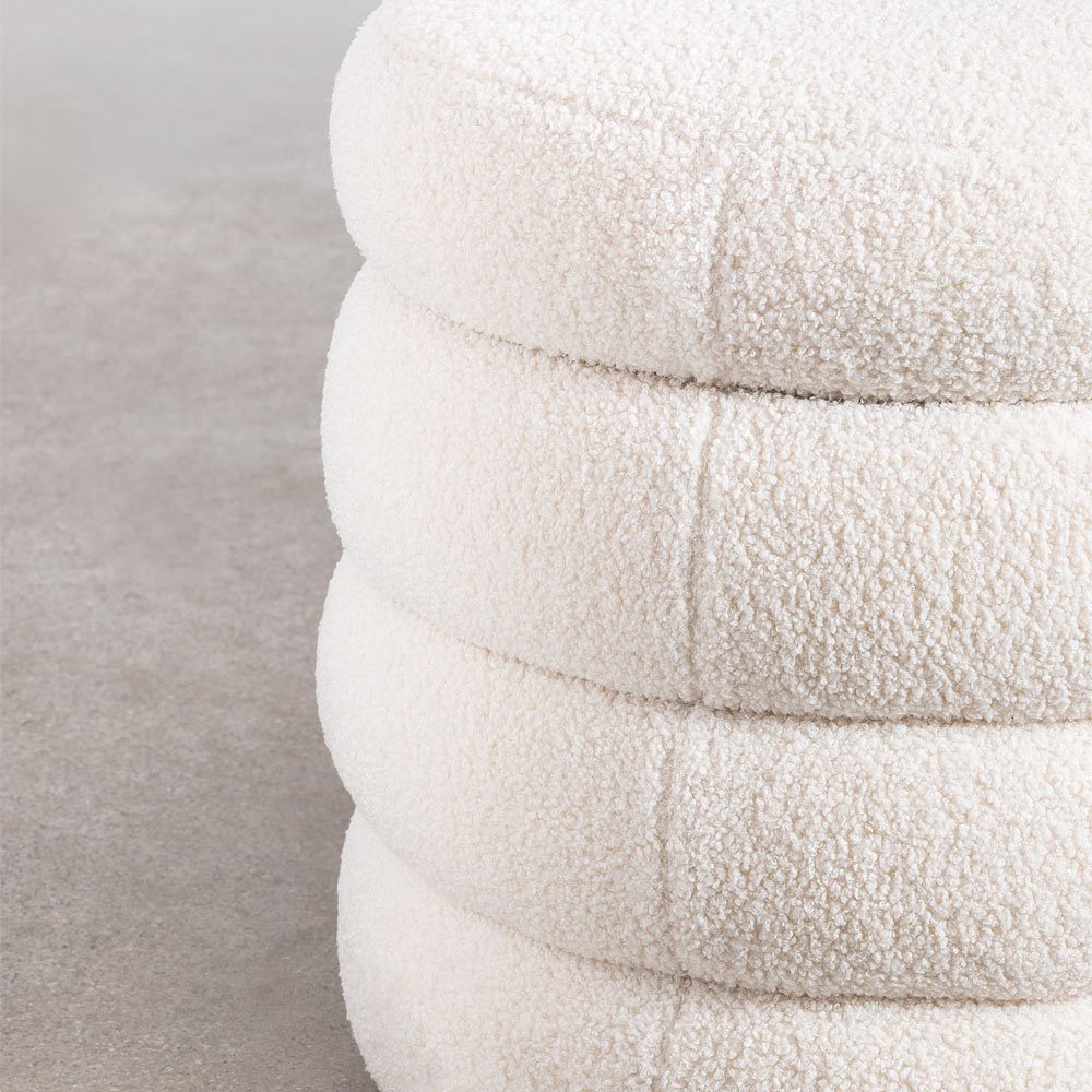 The Ribbed Boucle Accent Bench