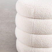 The Ribbed Boucle Accent Bench