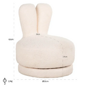 The Bunny Ear Boucle Kids Chair