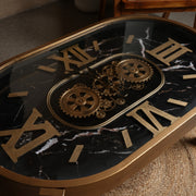 Oval Gear Clock Center Table